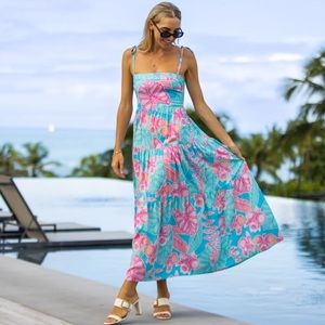 Kenny Flowers the Maui Resort Midi Dress XS